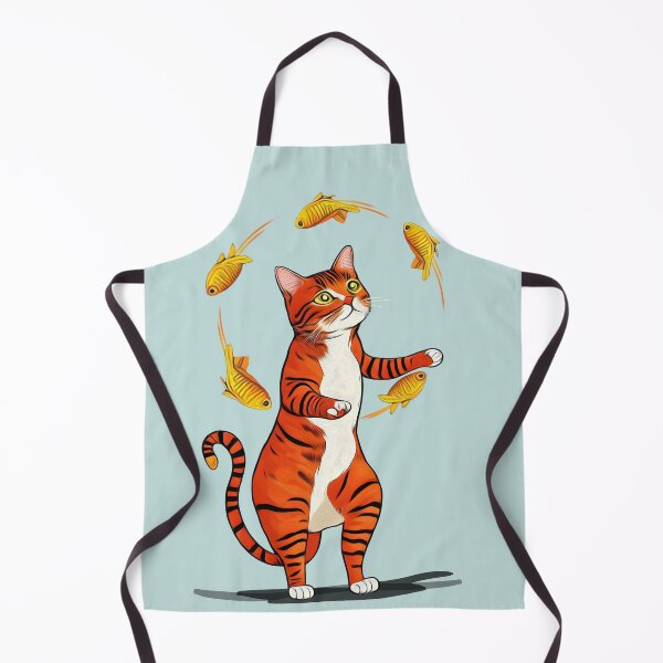 Item preview, Cat Juggling Goldfish designed and sold by ZN Design.