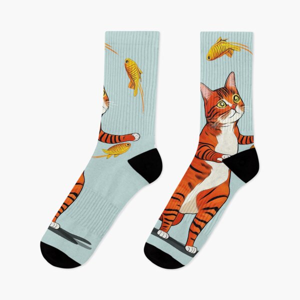 Item preview, Cat Juggling Goldfish designed and sold by ZN Design.