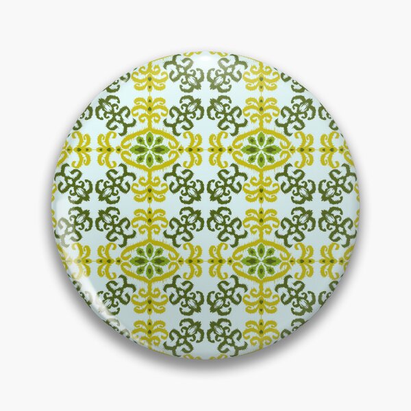 Item preview, Yellow and Green Ikat Seamless Pattern  designed and sold by Apkdesigner.