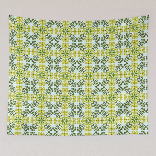 Item preview, Yellow and Green Ikat Seamless Pattern  designed and sold by Apkdesigner.