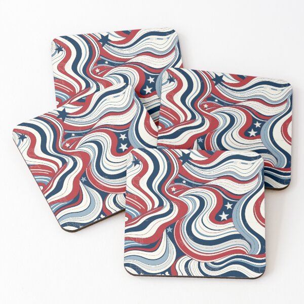 Item preview, Americana red white and blue tiles 2 designed and sold by Richard-Y.
