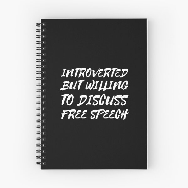 Item preview, Introverted but Willing to Discuss Free Speech designed and sold by coloronym.