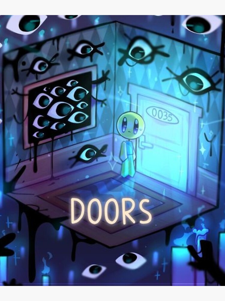 No doors, roblox doors  Poster by doorzz