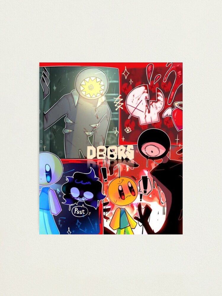 Roblox doors, all team  Art Board Print by doorzz