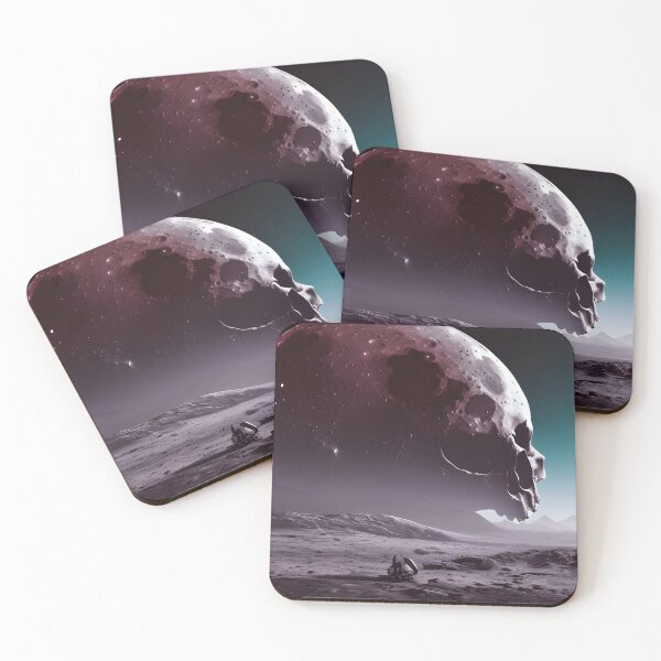 Item preview, Skull Moon Behind a Distant World designed and sold by Ink Art Design.