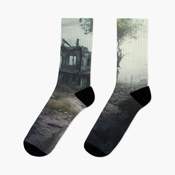 Item preview, Dystopian Abandoned Farmhouse Gloomy Landscape designed and sold by DoctorRot.