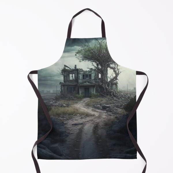 Item preview, Dystopian Abandoned Farmhouse Gloomy Landscape designed and sold by DoctorRot.