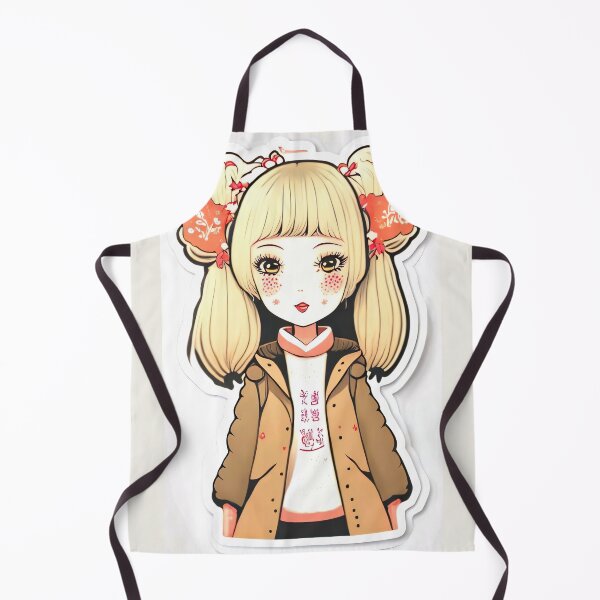 Item preview, Harajuku Girl Anime sticker style designed and sold by RaveToTheGrave.