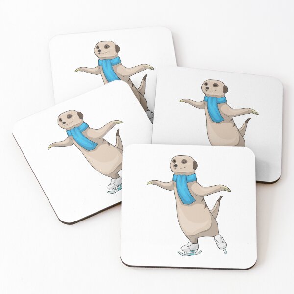 Aperçu de l'œuvre Meerkat Ice skating Ice skates créée et vendue par Snabdesign84.