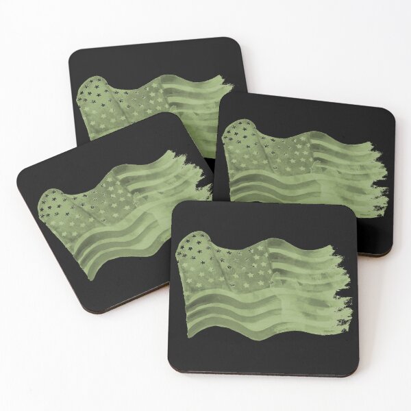 Item preview, American Flag Vintage green designed and sold by Monikatees.