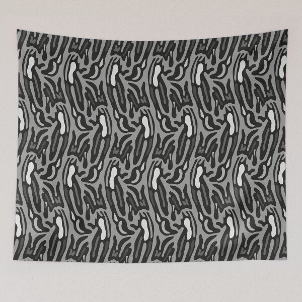 Item preview, Freshling pattern in black and white designed and sold by Vektoria.
