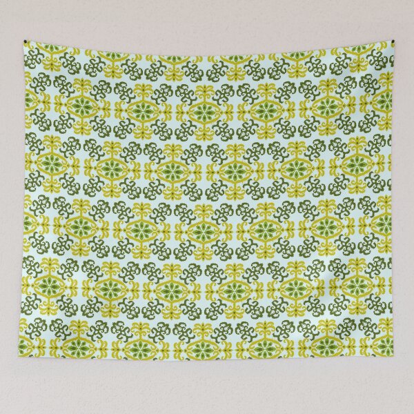 Item preview, Yellow and Green Ikat Seamless Pattern  designed and sold by Apkdesigner.