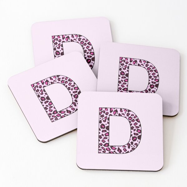 Artikelvorschau, Rosa Leopard-Monogramm-Buchstabe D - persönliche Initiale für Ihren eigenen Namen entworfen und verkauft von inspirationzgal.