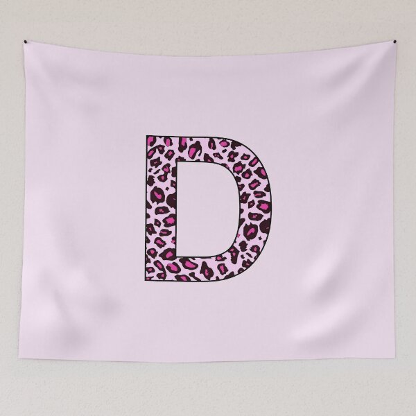 Item preview, Pink Leopard Monogram Letter D - Personal Initial for your own name designed and sold by inspirationzgal.