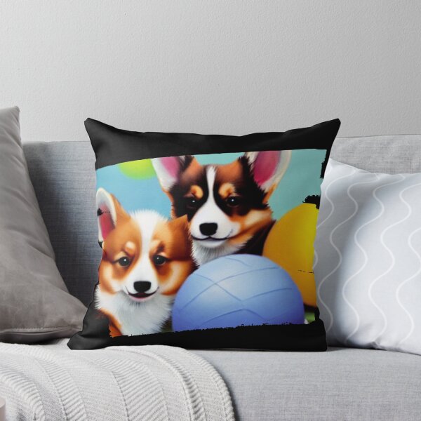 Item preview, Duo of Corgi Love - A Beautifully-Rendered AI-Generated Image of Your Faithful Companion designed and sold by Mechanical-Artt.