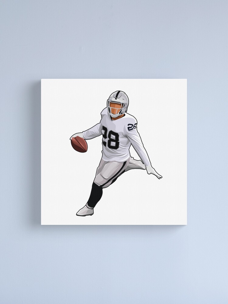 Davante Adams Las Vegas Raiders 27 x 39 Framed Art Jersey Print