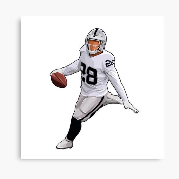 Josh Jacobs Poster Las Vegas Raiders Football Hand Made Posters Canvas –  CanvasBlackArt