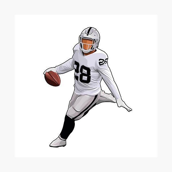 Josh Jacobs Poster Las Vegas Raiders Football Painting Canvas - Canvas -  Ducicanvas