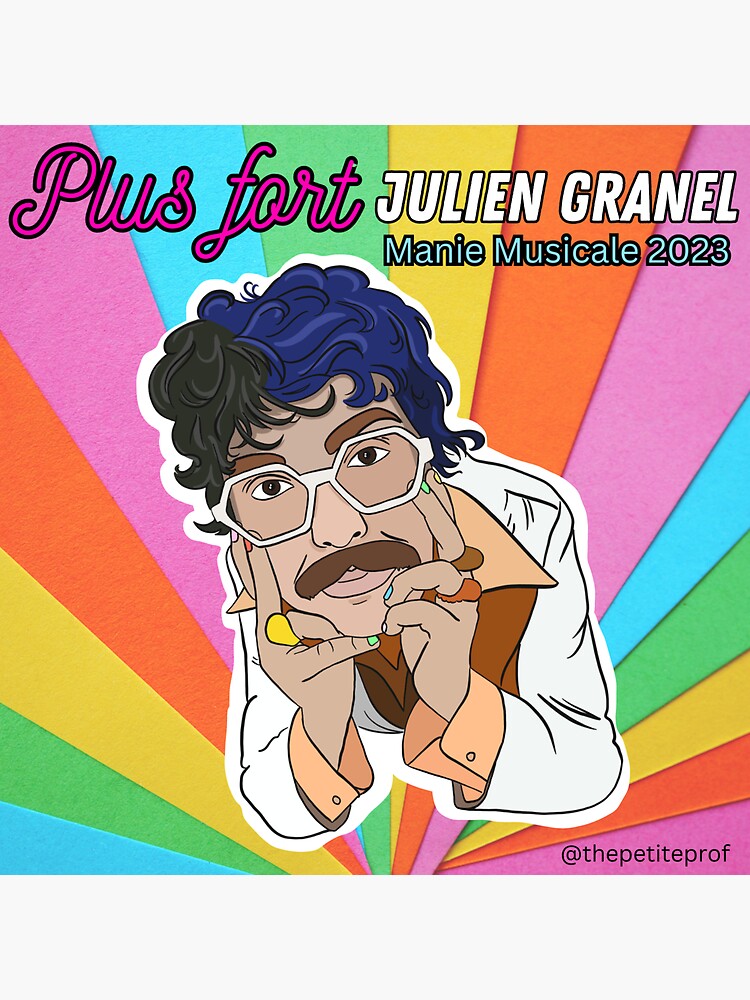 Plus fort Julien Granel Sticker