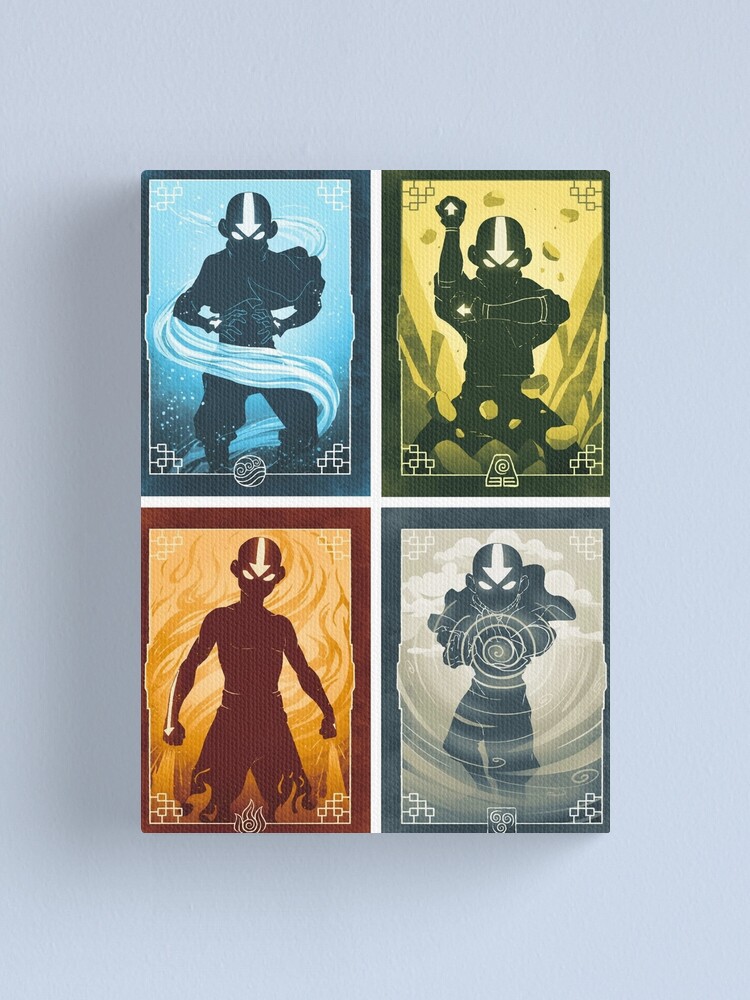 Aang All Four Elements Poster Painting on sale canvas 20*30inch