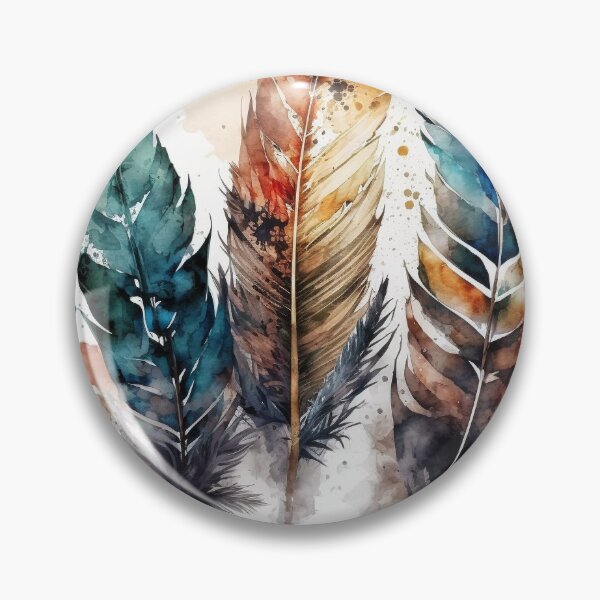 Artikelvorschau, feathers watercolor entworfen und verkauft von shokA Design.