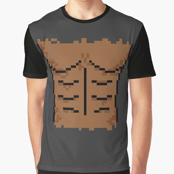 Abs-olutely Hilarious No 4 - Pixel Art Graphic T-Shirt for Sale by Celeste  von Solms
