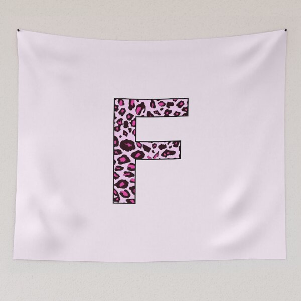 Item preview, Pink Leopard Monogram Letter F - Personal Initial for your own name designed and sold by inspirationzgal.