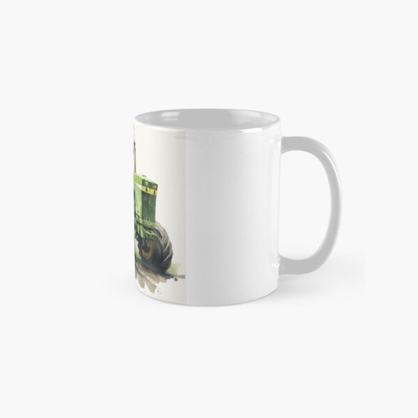 green tractor farming farmlife Classic Mug