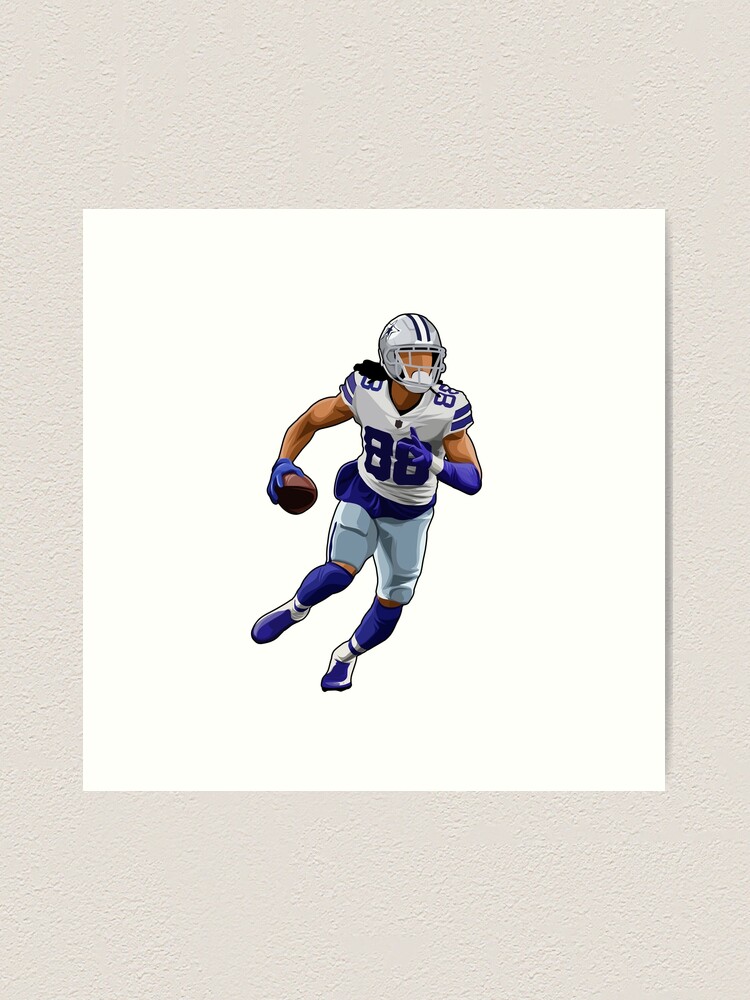 Ceedee Lamb Dallas Cowboys Watercolor Strokes Pixel Art 88 Mixed