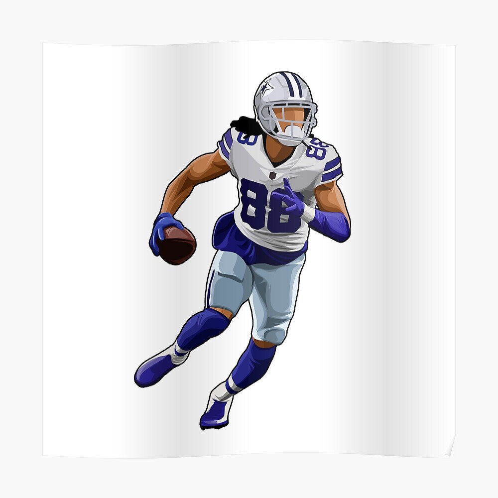 CeeDee Lamb #88 Drives Sticker for Sale by NatureFootball