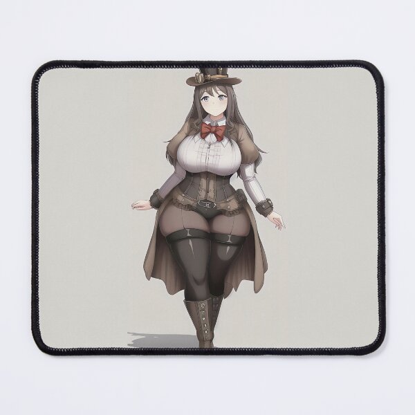 Item preview, BBW Cartoon Steampunk Lady designed and sold by RaveToTheGrave.