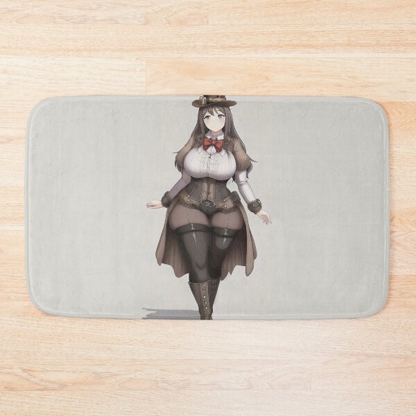 Item preview, BBW Cartoon Steampunk Lady designed and sold by RaveToTheGrave.