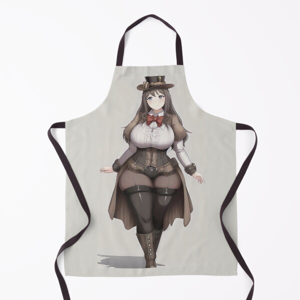 Item preview, BBW Cartoon Steampunk Lady designed and sold by RaveToTheGrave.