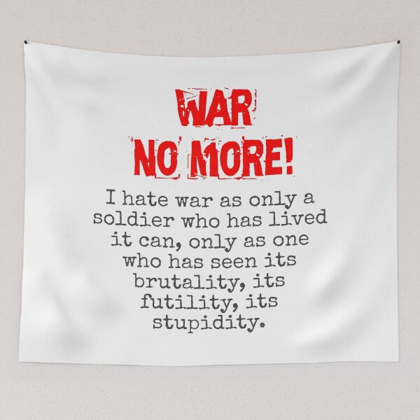 Item preview, I Hate War As Only A Soldier - Anti-War Quote designed and sold by CrankyOldDude.