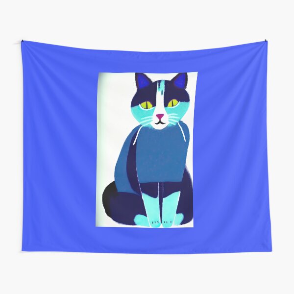 Artikel-Vorschau von Blaue Katze, designt und verkauft von mycatscyouart.