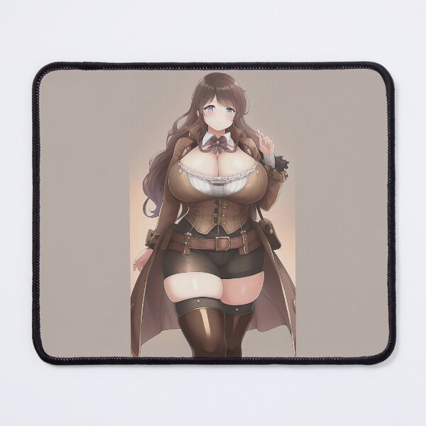 Item preview, BBW Cartoon Steampunk Lady designed and sold by RaveToTheGrave.