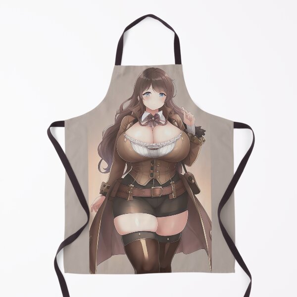 Item preview, BBW Cartoon Steampunk Lady designed and sold by RaveToTheGrave.