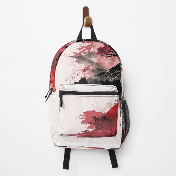 Item preview, Mountain and Cherry Blossoms - Beautiful Japanese Watercolor Landscape designed and sold by TeaTime Creatives.