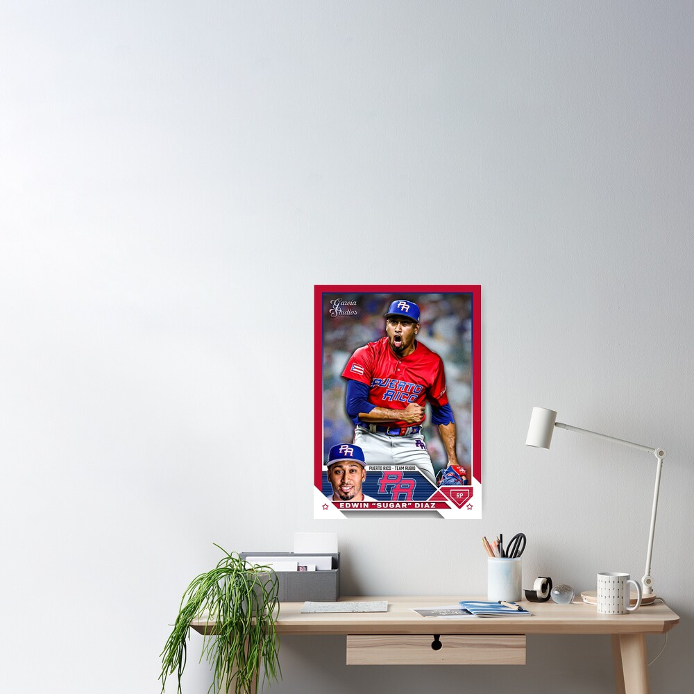 Edwin Diaz - Puerto Rico baseball card Art Board Print for Sale