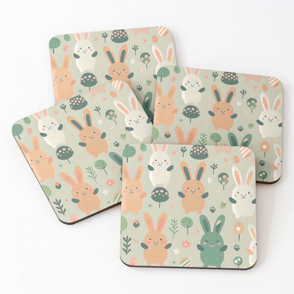 Item preview, Field of cute little bunnies | Happy Easter designed and sold by PetitePress.
