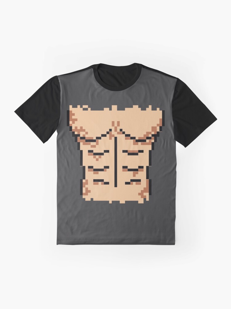 Abs-olutely Hilarious No 4 - Pixel Art | Graphic T-Shirt