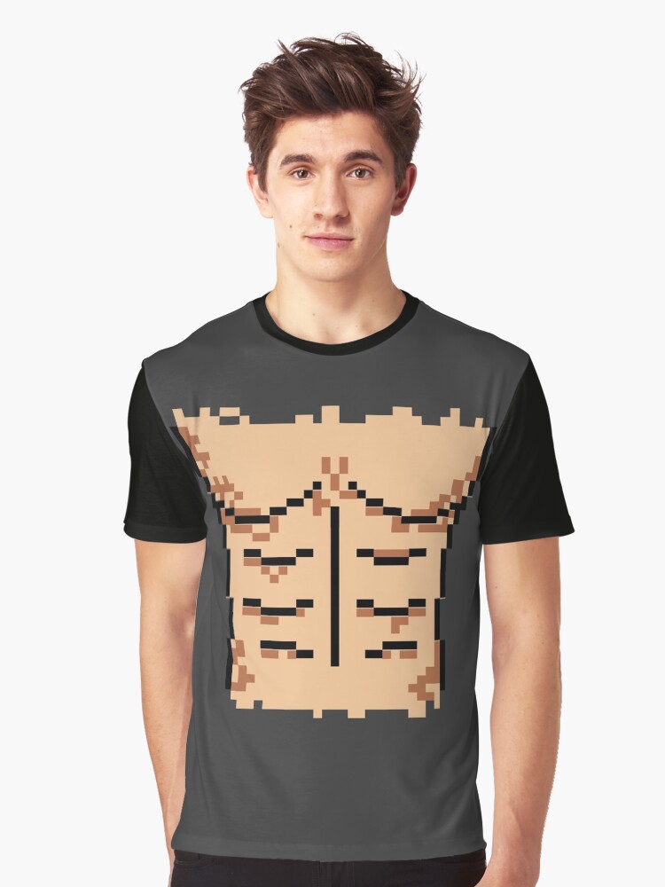 Abs-olutely Hilarious No 4 - Pixel Art | Graphic T-Shirt