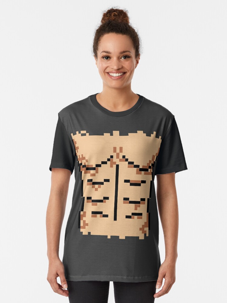 Abs-olutely Hilarious No 4 - Pixel Art Graphic T-Shirt for Sale by  Celeste von Solms