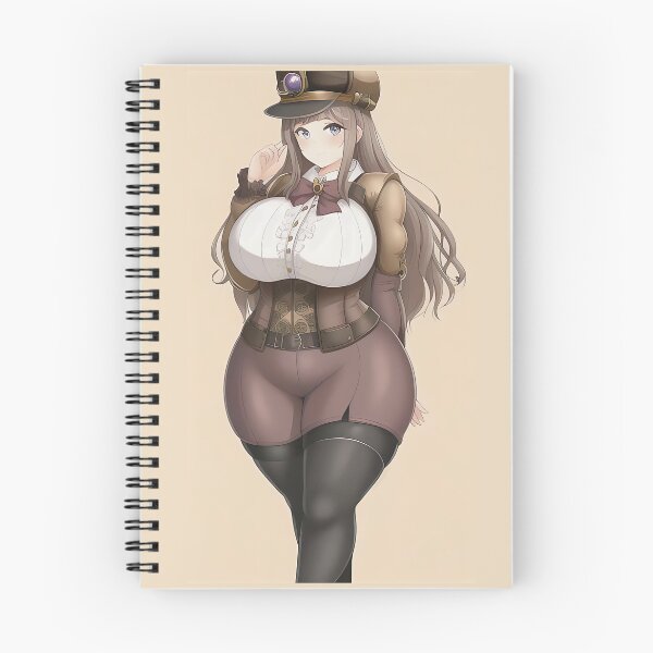 Item preview, BBW Cartoon Steampunk Lady designed and sold by RaveToTheGrave.