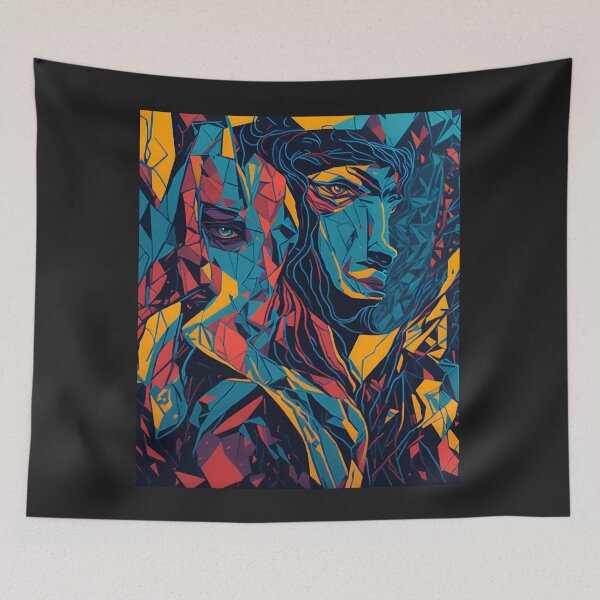 Item preview, Humanistic Mirage: A Psychedelic Illusion on a Colorful Abstract T-Shirt designed and sold by TshirtTown77.