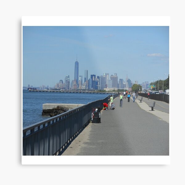 View of the Manhattan from the west coast of Brooklyn Metal Print