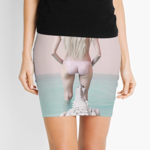 Woman cocrodile Mini Skirt