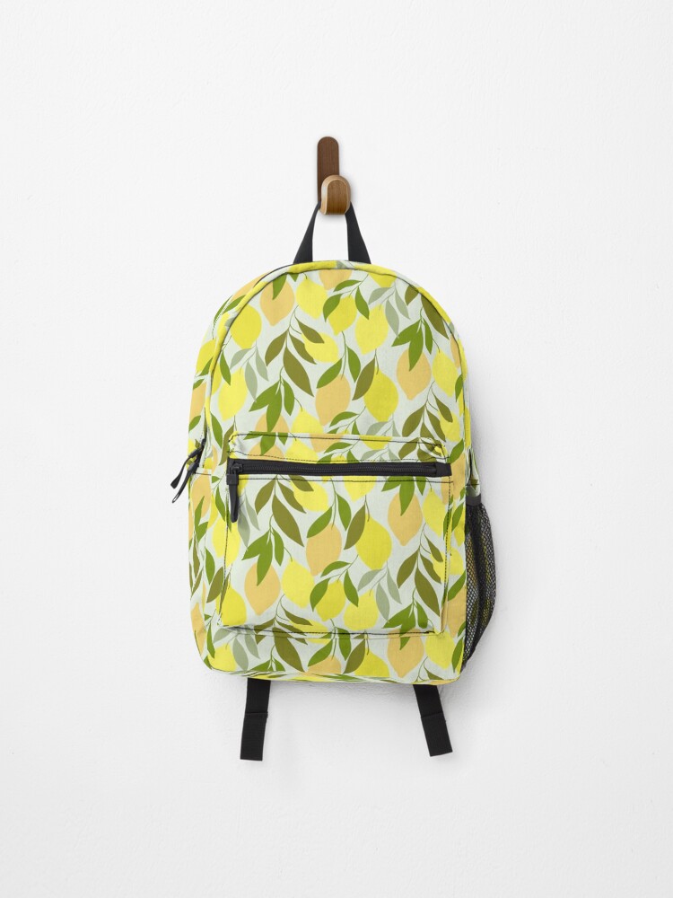 Thumbnail 1 of 3, Backpack, Lemons designed and sold by PrettywithColor.