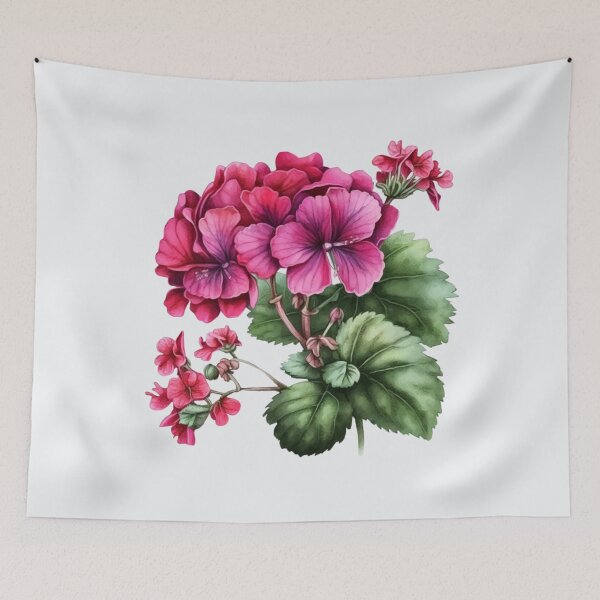 Item preview, Watercolor Geranium   designed and sold by Yeamie-Boutique.