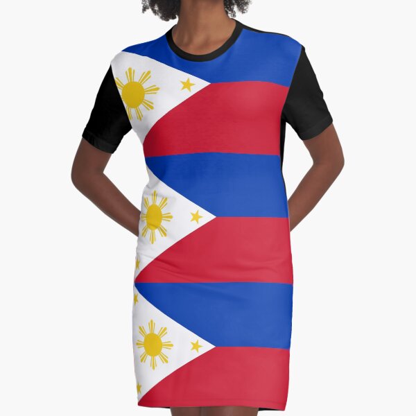 filipiniana flag dress